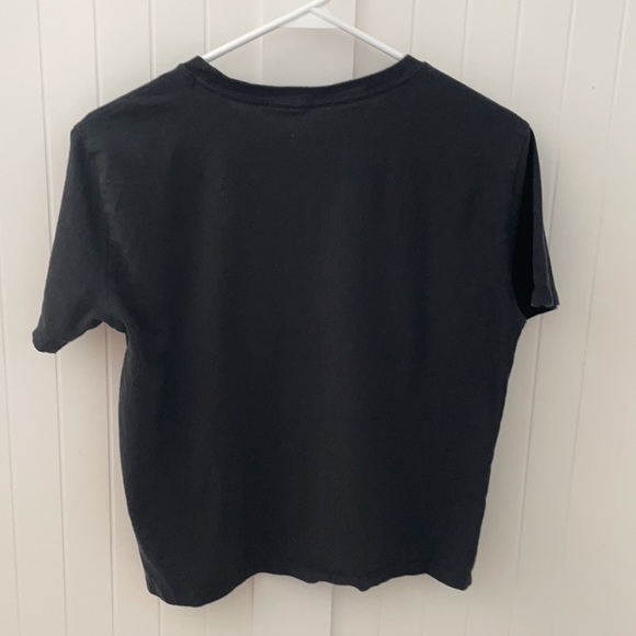 Hollister S Butterfly Crop Must Have Tee Shirt T-Shirt black Small embroidered - Picture 5 of 5